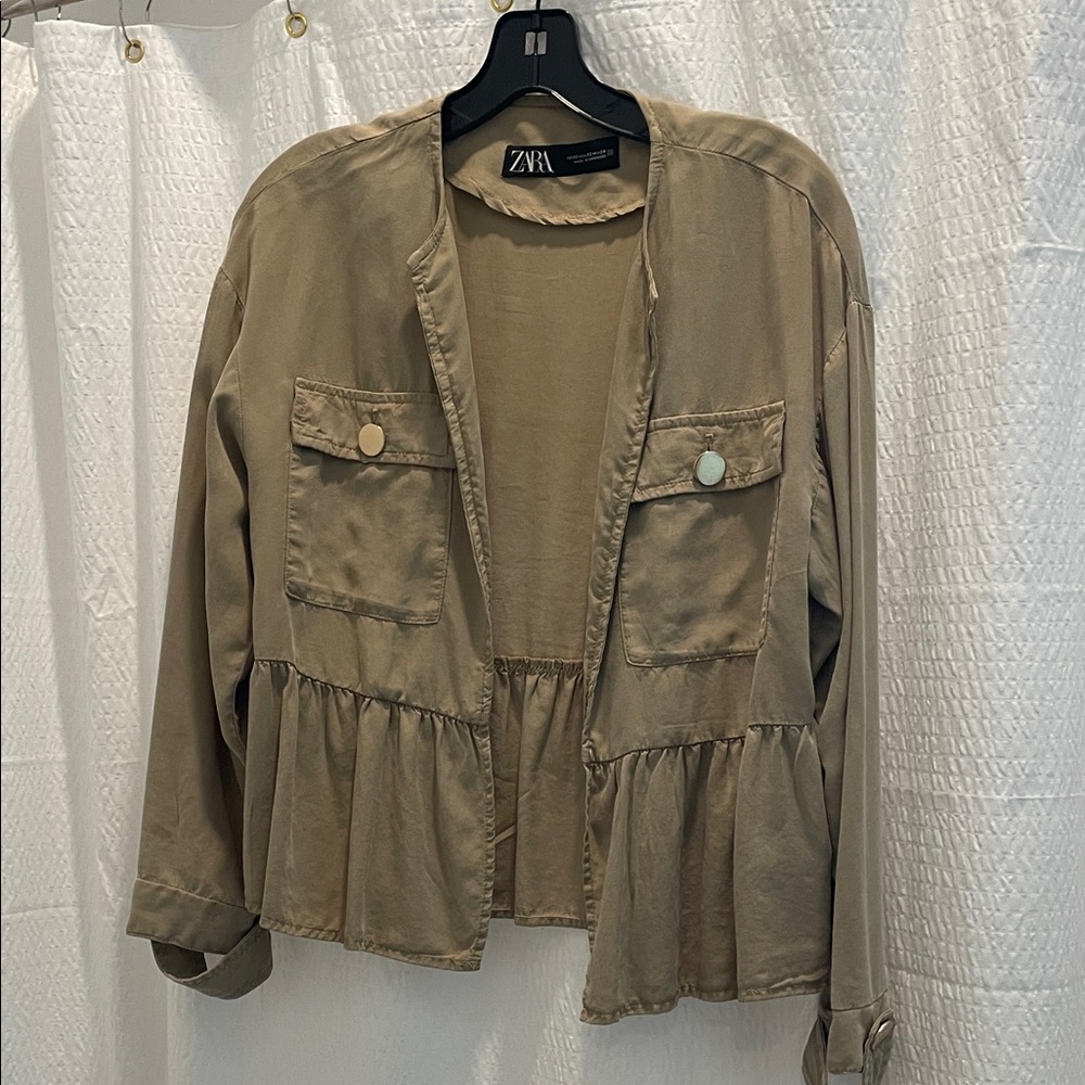 Zara Women's Khaki Utility Jacket
